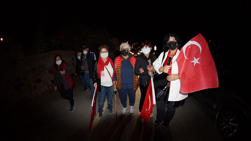 Republic Day enthusiasm in Gümüşlük