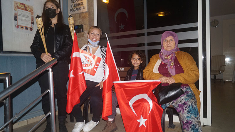 Republic Day enthusiasm in Gümüşlük