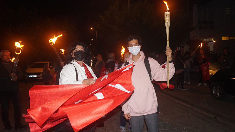 Republic Day enthusiasm in Gümüşlük